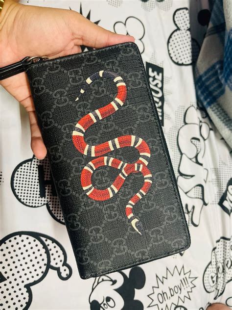 gucci ace kingsnake|Gucci wallet kingsnake.